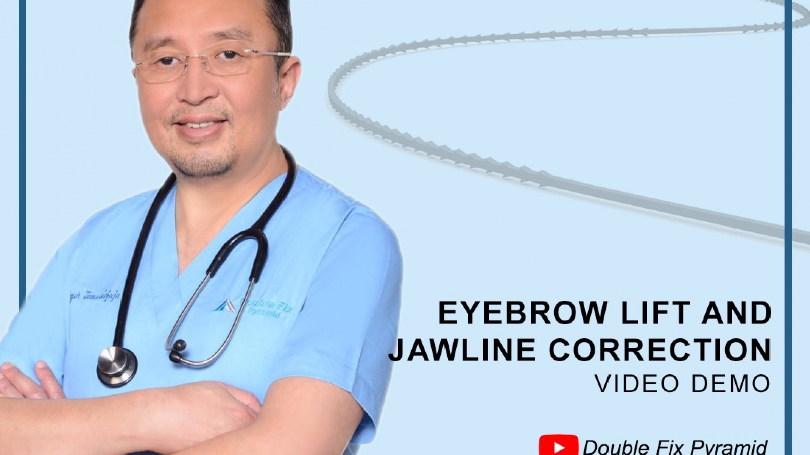 eyebrow lift and jawline correction live demo by double fix pyramid thread